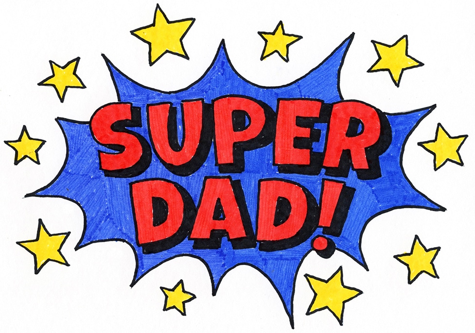 Cute Father’s Day Card Idea Tutorial Video and Father’s Day Card Coloring Page